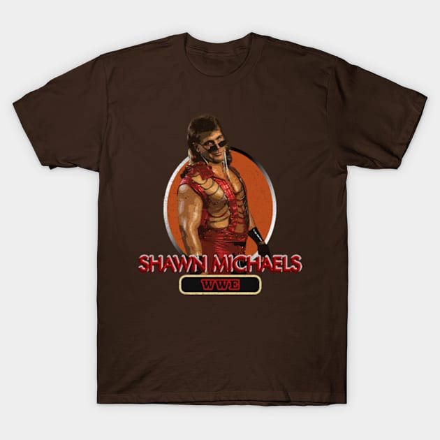 Shawn Michaels 17-Design T-Shirt by Rohimydesignsoncolor